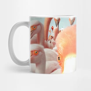 Bird Flamingo Wild Nature Funny Happy Humor Photo Selfie Mug